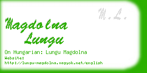 magdolna lungu business card